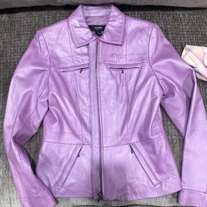 Purple Alfani Leather jacket